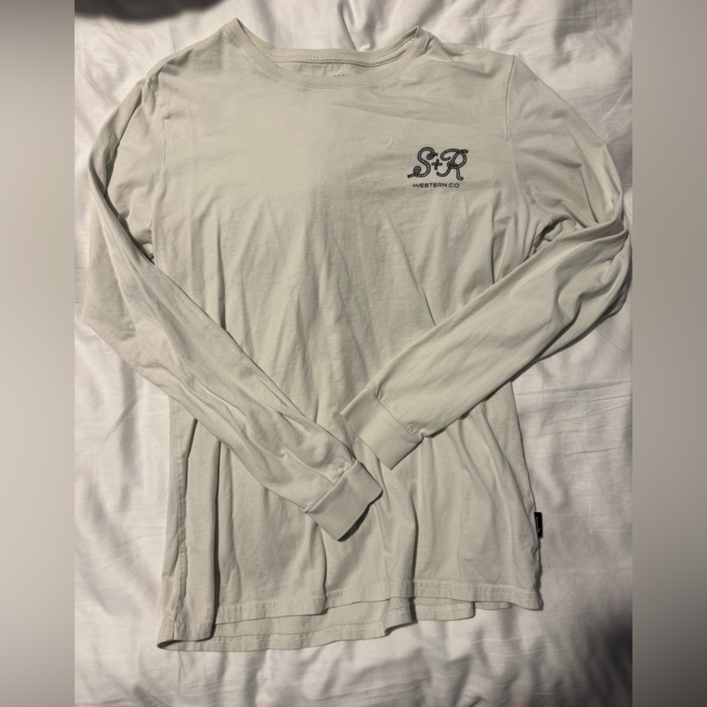 Men's Light Gray Long Sleeve Tee